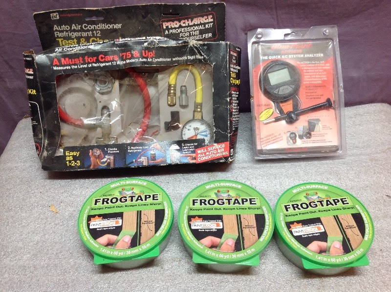 lot 74 image: Auto Air Conditioner Kits & Frog Tape