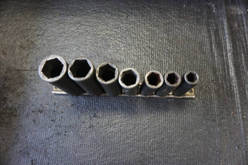 lot 33 image: Snap On Tools 7 PC Deep Impact Wrench Socket Set