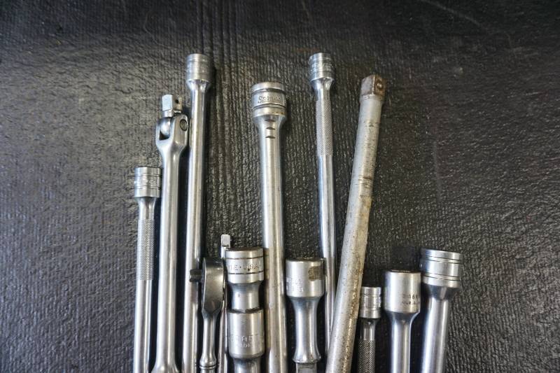 lot 65 image: Lot of Snap On Tools Brand Socket Extensions In Assorted Sizes