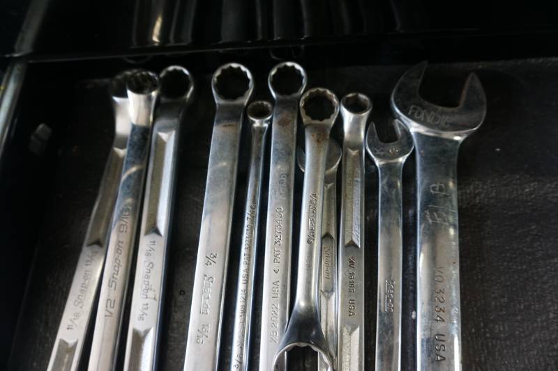 lot 73 image: Snap On Tools 10 PC Combination Metric Wrench Set