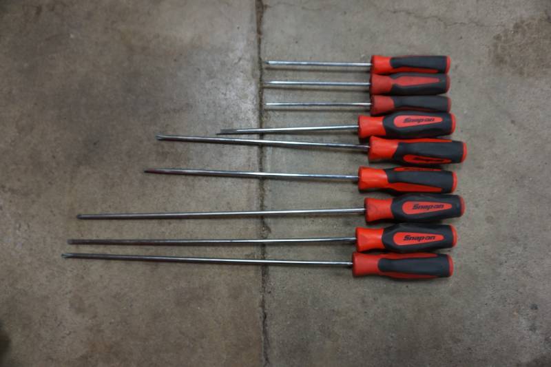 lot 117 image: Snap On Tools 10 PC Screw Driver Set