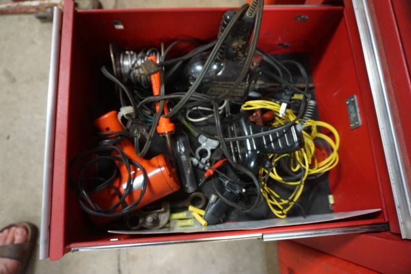 lot 188 image: Lot of Soldering Guns, Solder & Heat Gun