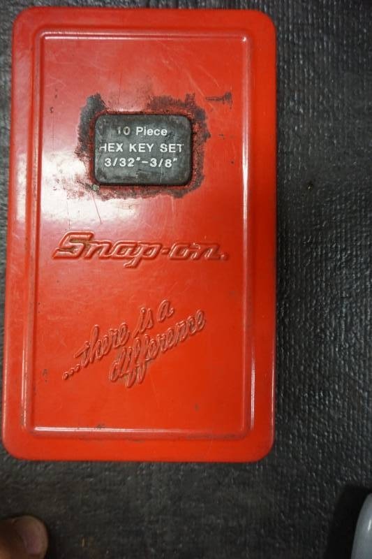 lot 198 image: Snap On Tools 10 PC Hex Key Set