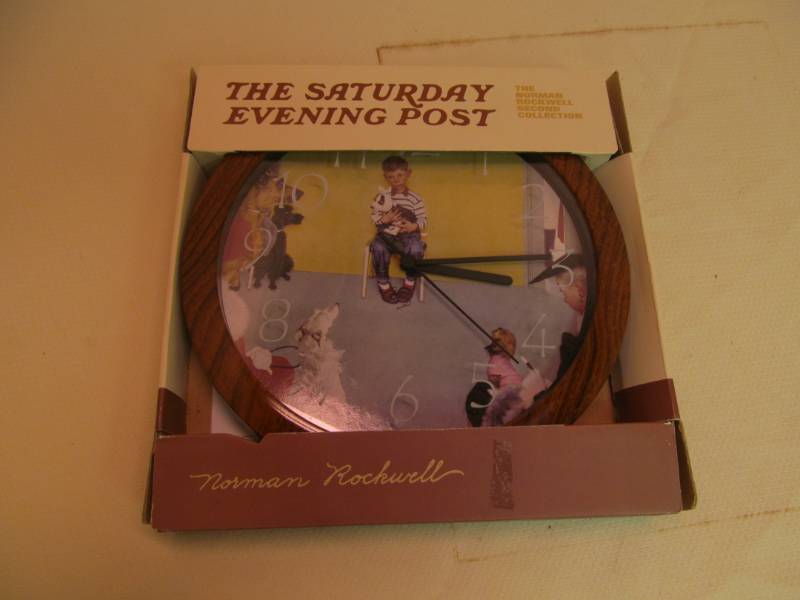 lot 28 image: Norman Rockwell clock