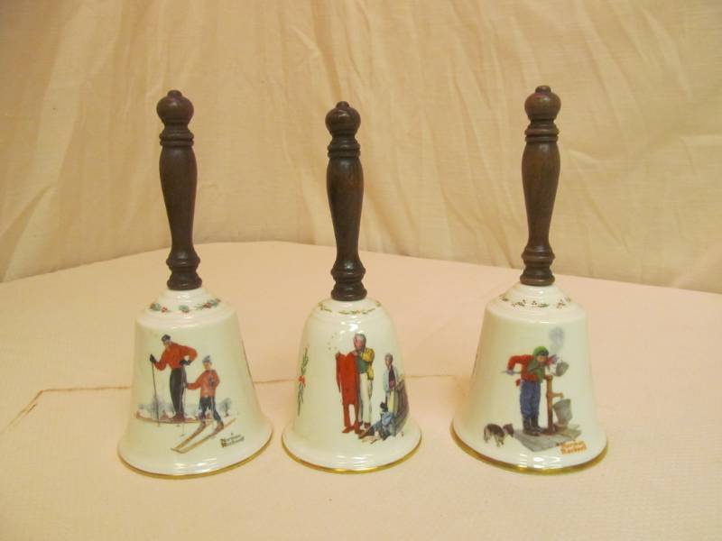 lot 32 image: Norman Rockwell hand bells