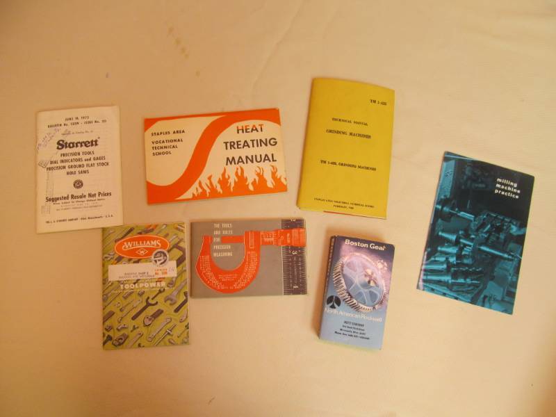 lot 55 image: manuals for prescion machining
