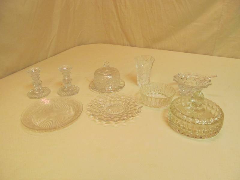 lot 85 image: cut glass glassware