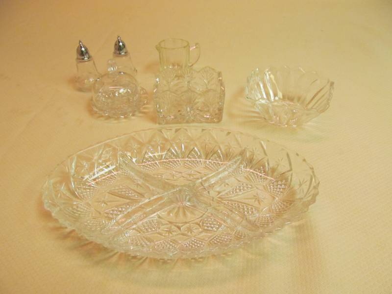 lot 87 image: cut glass dishes