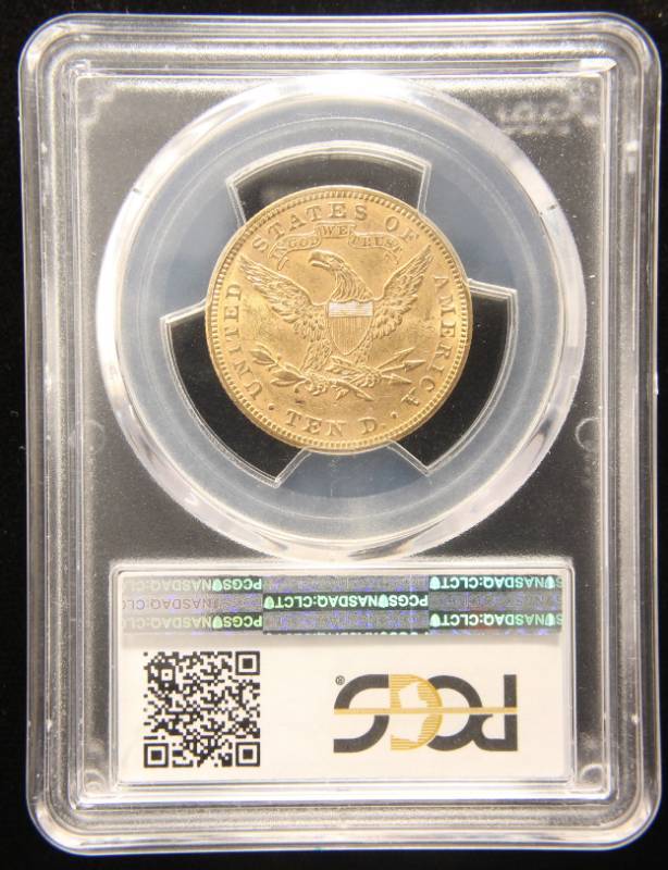 1893 US $10 LIBERTY GOLD EAGLE MS62 PCGS