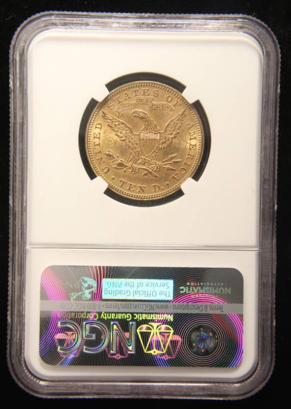 1897 US $10 LIBERTY GOLD EAGLE MS62 NGC