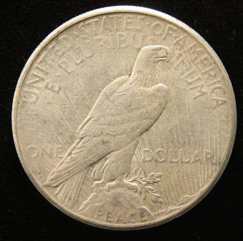 1925-S PEACE SILVER DOLLAR
