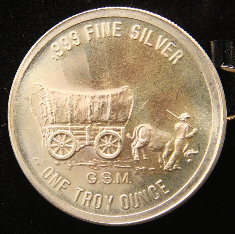 1 TROY OZ. .999 FINE SILVER PROSPECTOR ROUND