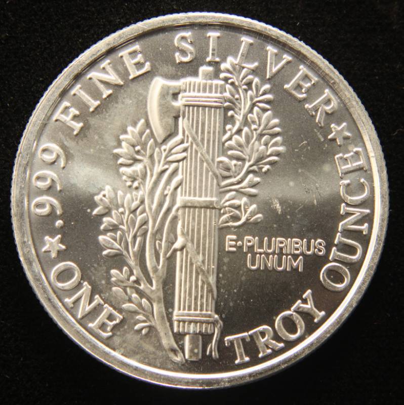 1 TROY OZ. .999 FINE SILVER MERCURY DIME DESIGN