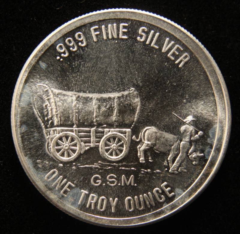 1 TROY OZ. .999 FINE SILVER PROSPECTOR ROUND