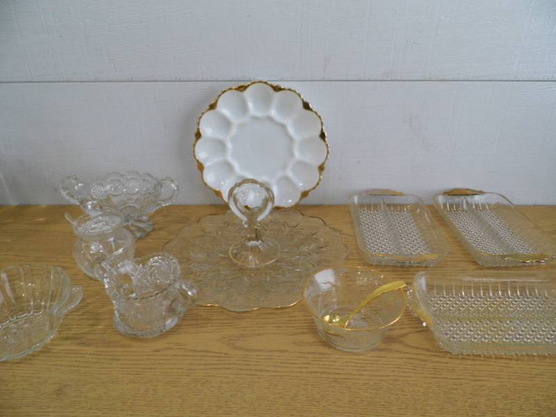 lot 46 image: Gold Trimmed Glassware - Cut Glass