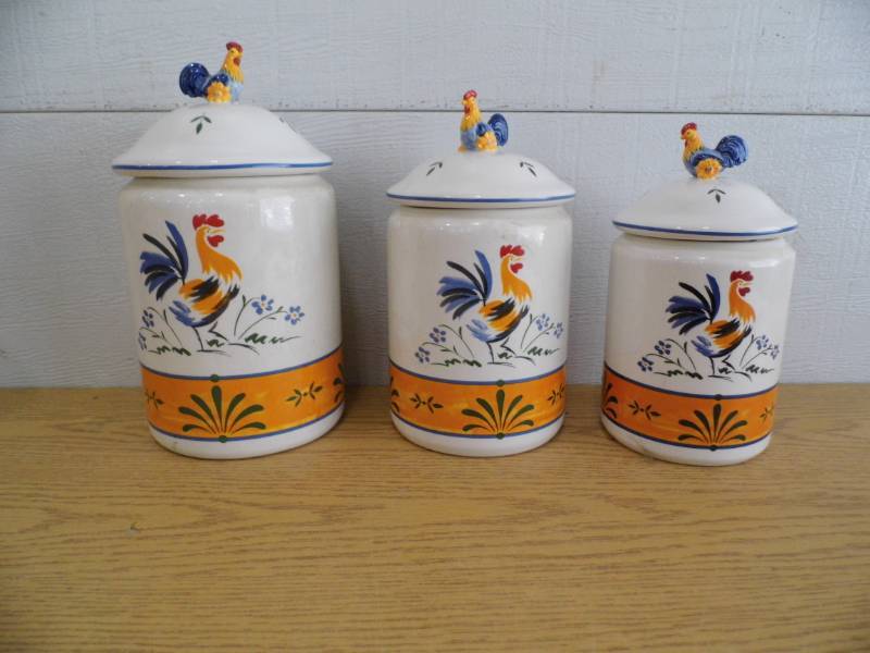 lot 59 image: Chicken Canisters