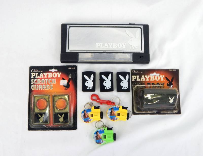 lot 15 image: Lot of Vintage 1980s and 1990s Playboy and Pin Up Items