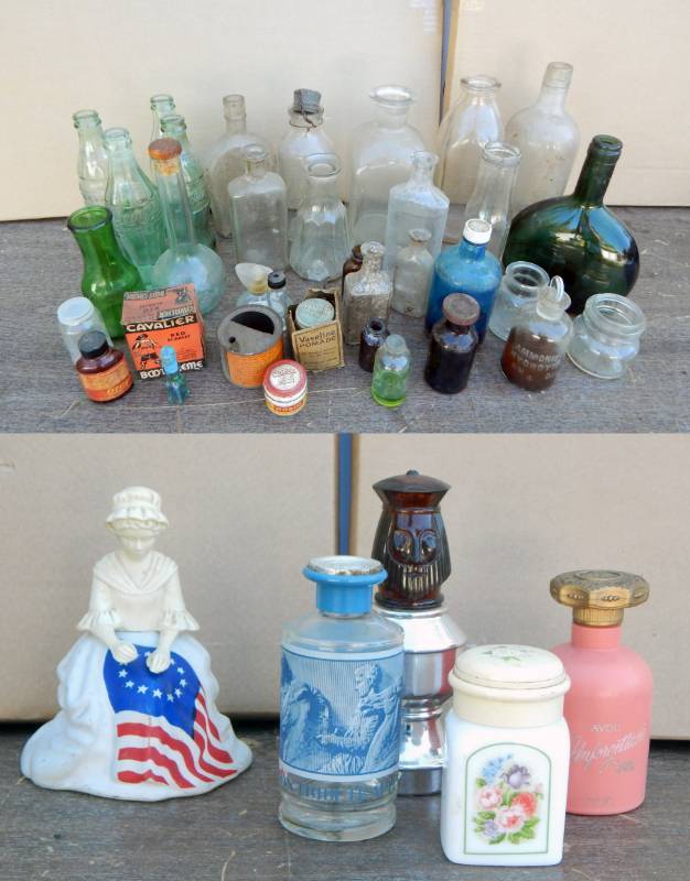 lot 53 image: Large Lot of Antique and Vintage Bottles