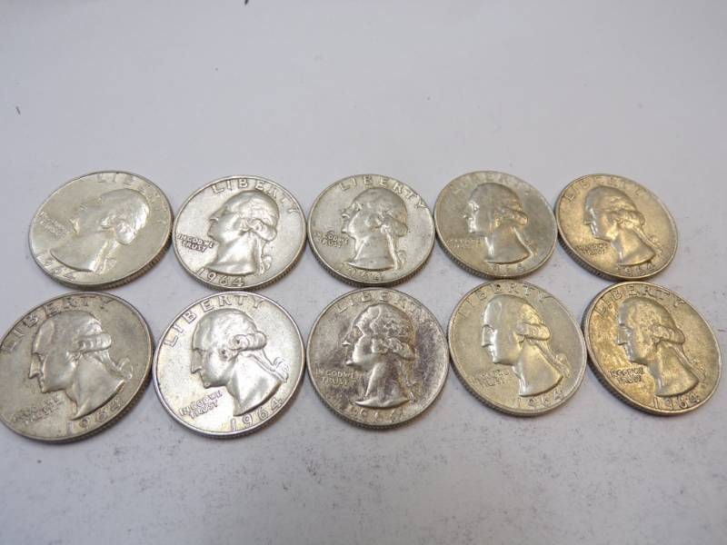 lot 65 image: 10 - 1964 Quarters