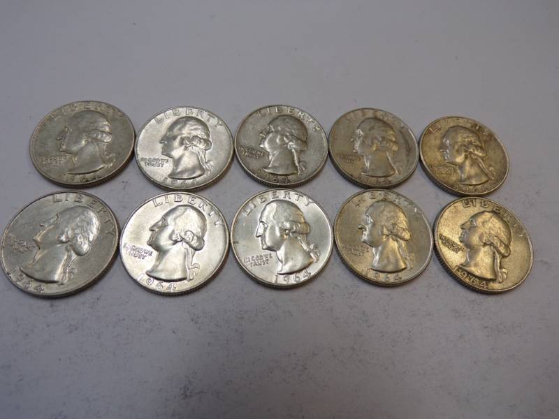 lot 66 image: 10 - 1964 Quarters