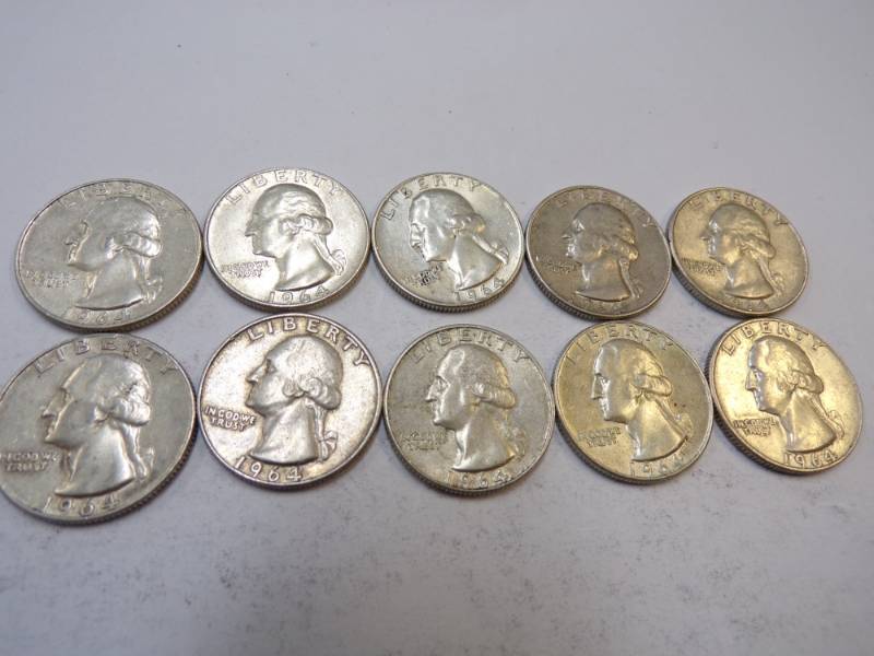 lot 67 image: 10 - 1964 Quarters