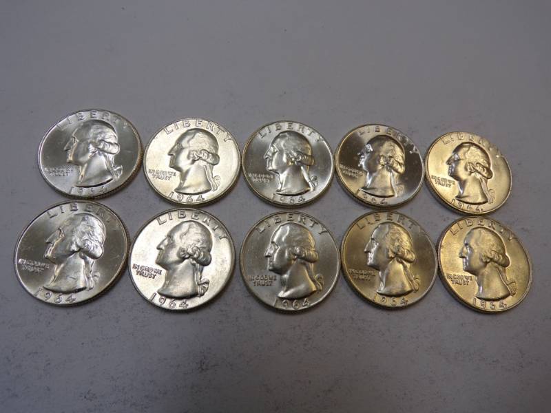 lot 69 image: 10 - 1964 Quarters