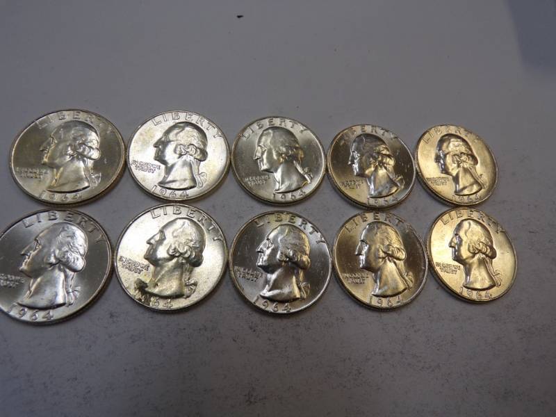 lot 72 image: 10 - 1964 Quarters