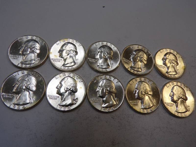 lot 73 image: 10 - 1964 Quarters