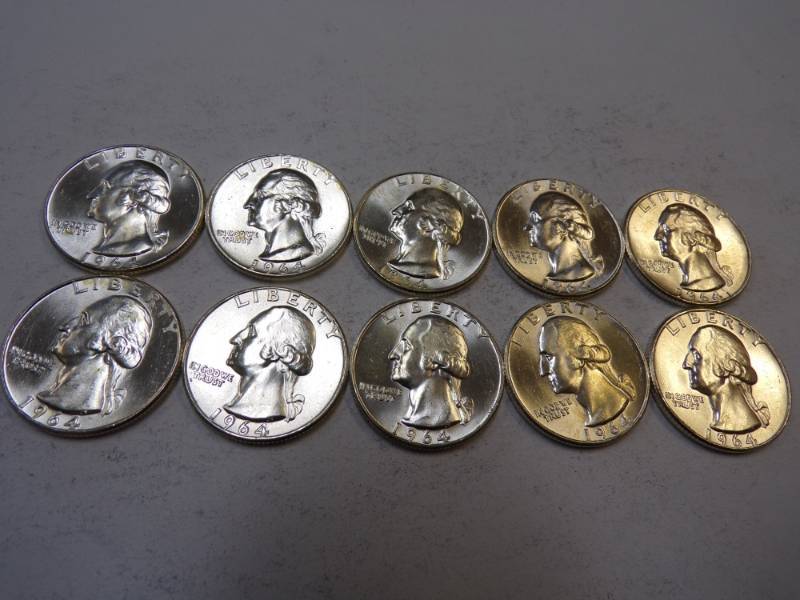 lot 74 image: 10 - 1964 Quarters