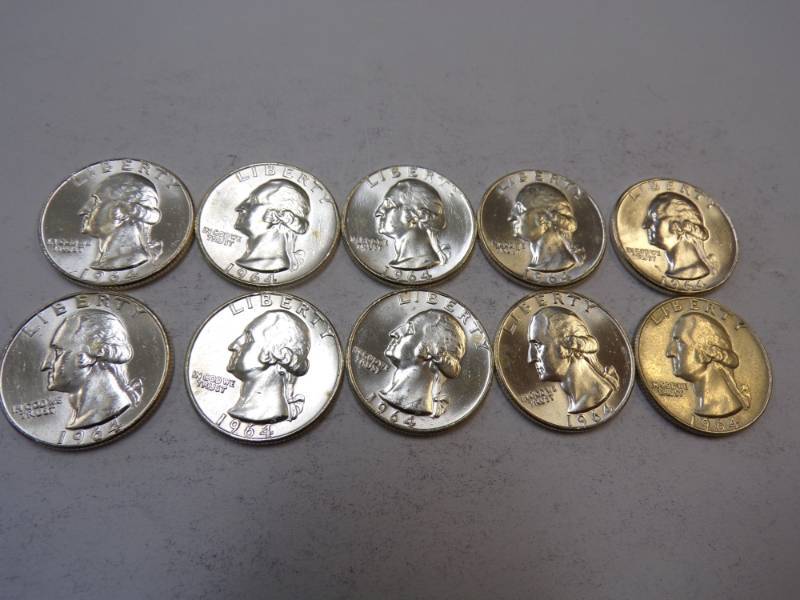 lot 75 image: 10 - 1964 Quarters
