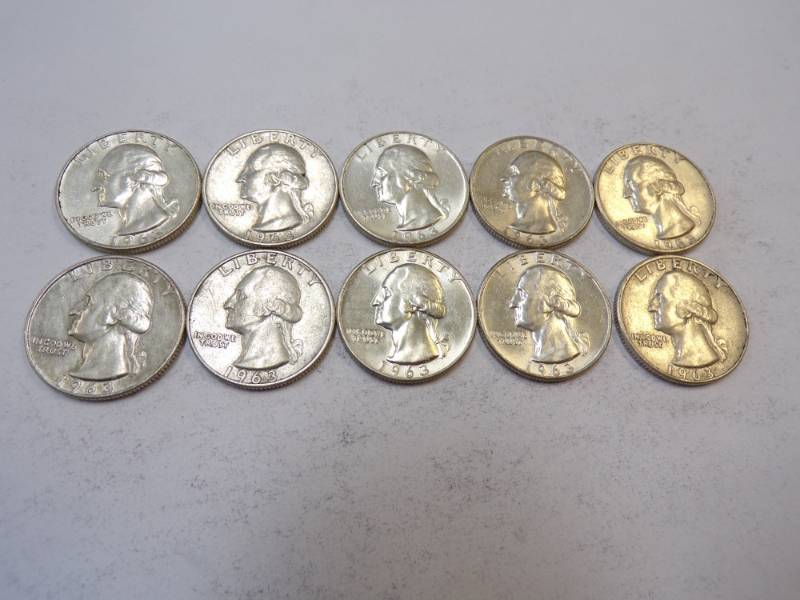 lot 79 image: 10 - 1963 Quarters