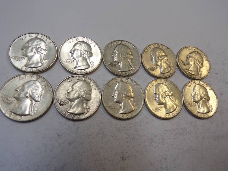 lot 80 image: 10 - 1963 Quarters