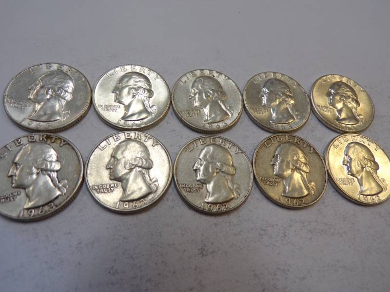 lot 81 image: 10 - 1960s Quarters