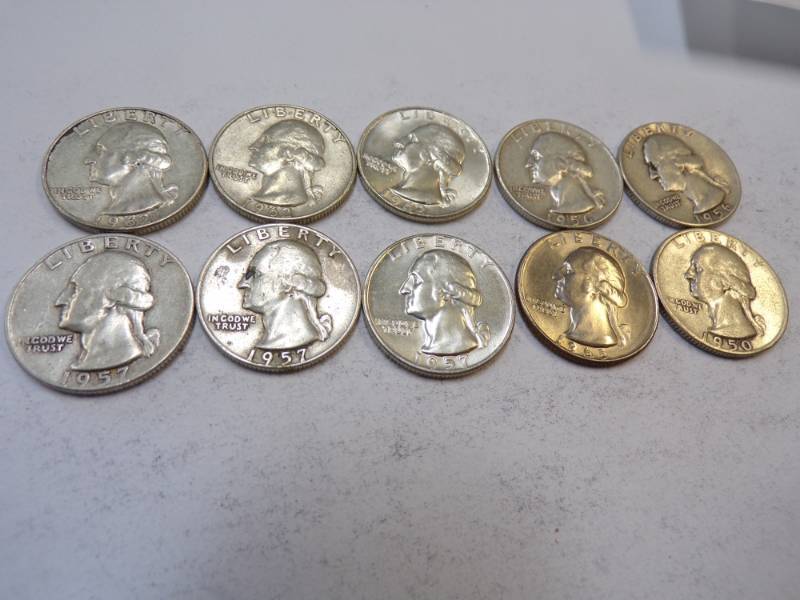 lot 82 image: 10 - 1950s and 1960s Quarters