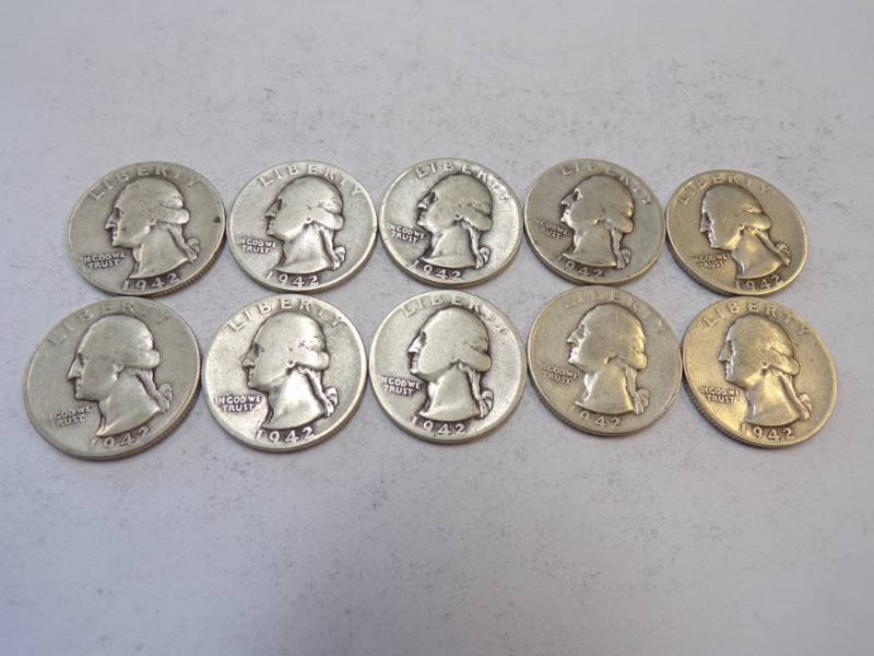 lot 84 image: 10 - 1942 Quarters