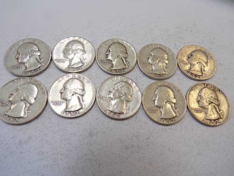 lot 86 image: 10 - 1952 Quarters
