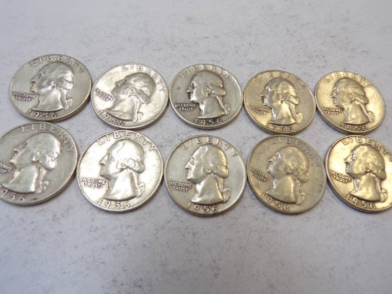 lot 93 image: 10 - 1956 Quarters