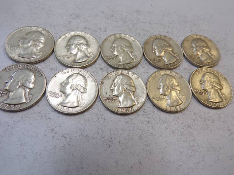 lot 112 image: 10 - 1959 Quarters