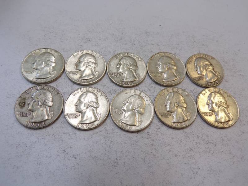 lot 113 image: 10 - 1950s Quarters