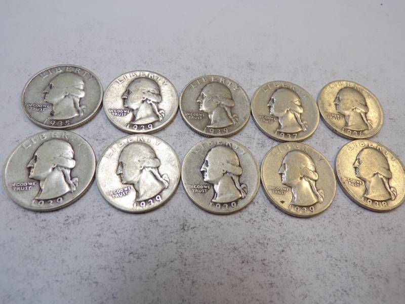 lot 116 image: 10 - 1930s Quarters