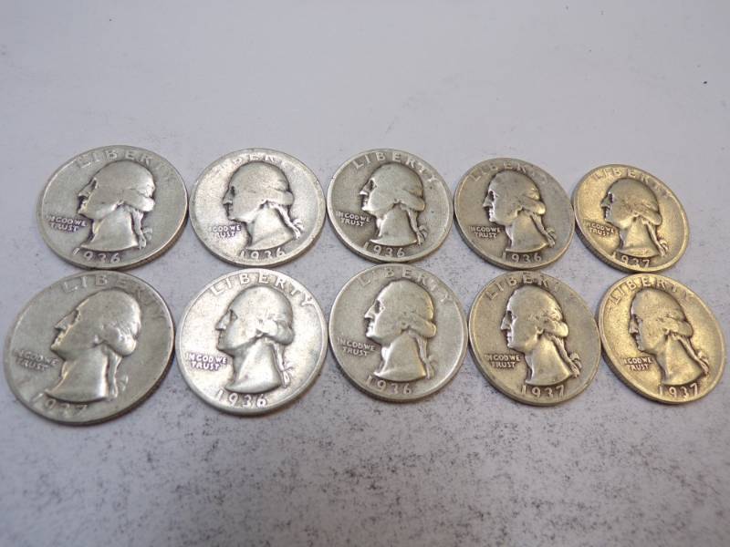 lot 117 image: 10 - 1930s Quarters