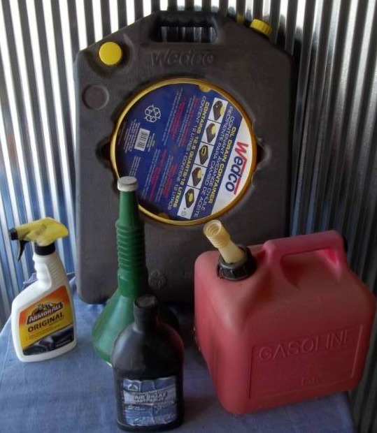 Oil Drain Container and Other Auto Accessories