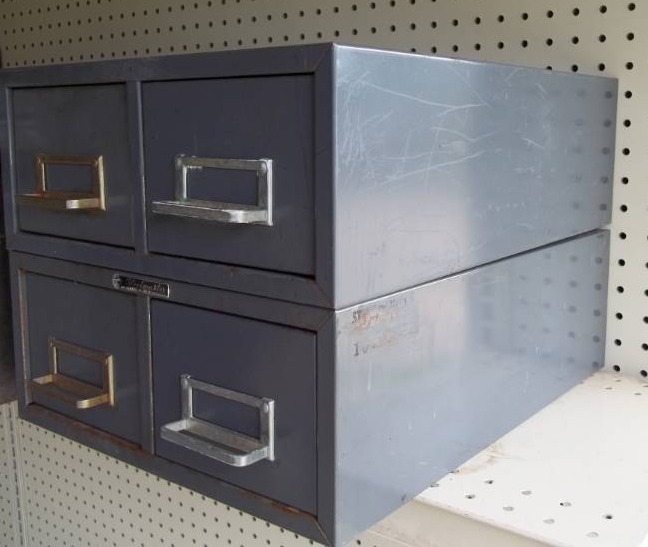 Metal Index Card Boxes