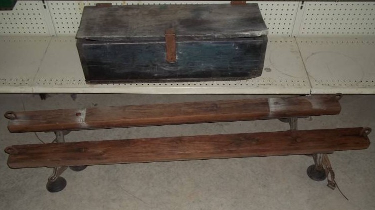 Vintage Roof Racks and Wooden Box