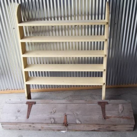 Wooden Box and Shelf