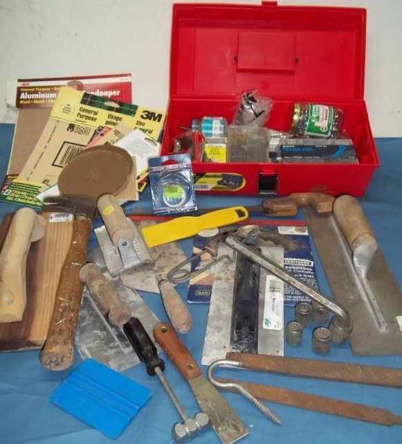 Assorted Hand Tools and Hardware