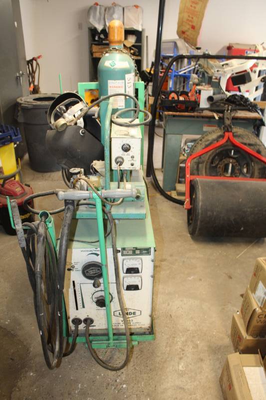 Union Carbide Linde MIG35 Wire Feeder Welder with Linde VI253 C/DC