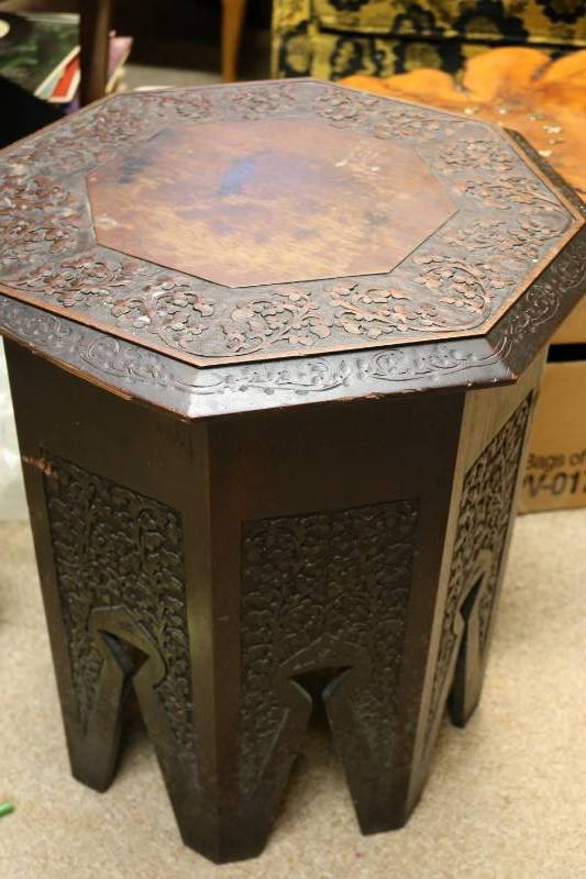 Antique coffee table 23 tall...