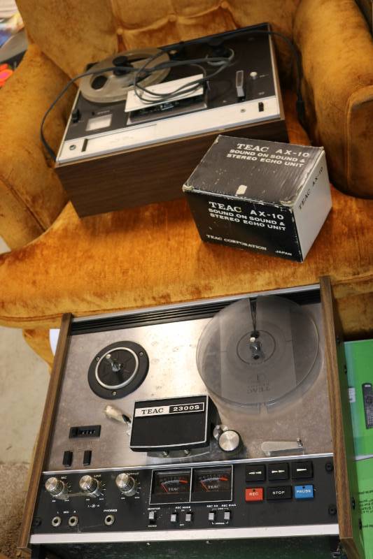 Sony and TEAC reel to reel players ...