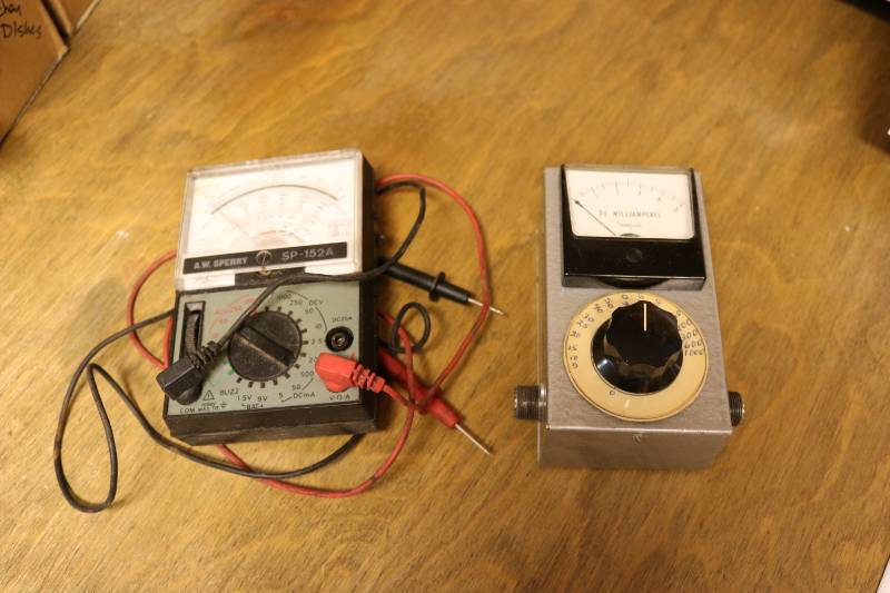 2 voltage meters...